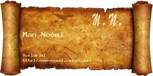Man Noémi névjegykártya